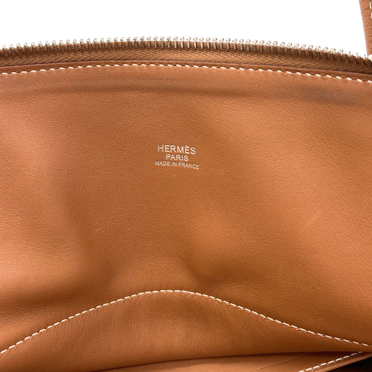 HERMES Bolide31 Gold SilverHardware Handbag Taurillon Clemence Ladies [Used]