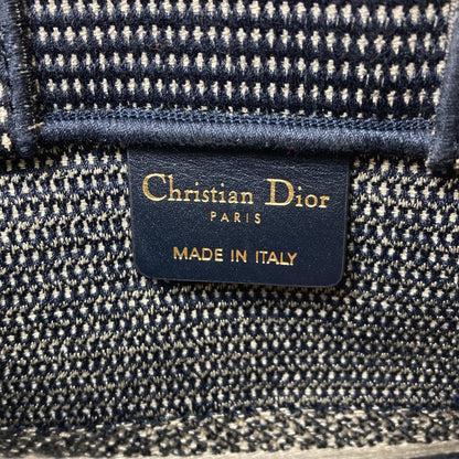 CHRISTIAN DIOR Mini Vertical Book Tote Handbag Canvas Ladies [Used]