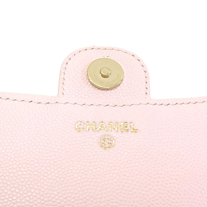 CHANEL AP2096 GoldHardware Flap Phone Case Shoulder Bag Grained Calfskin Skin Ladies [Used]
