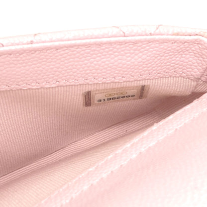CHANEL AP2096 GoldHardware Flap Phone Case Shoulder Bag Grained Calfskin Skin Ladies [Used]