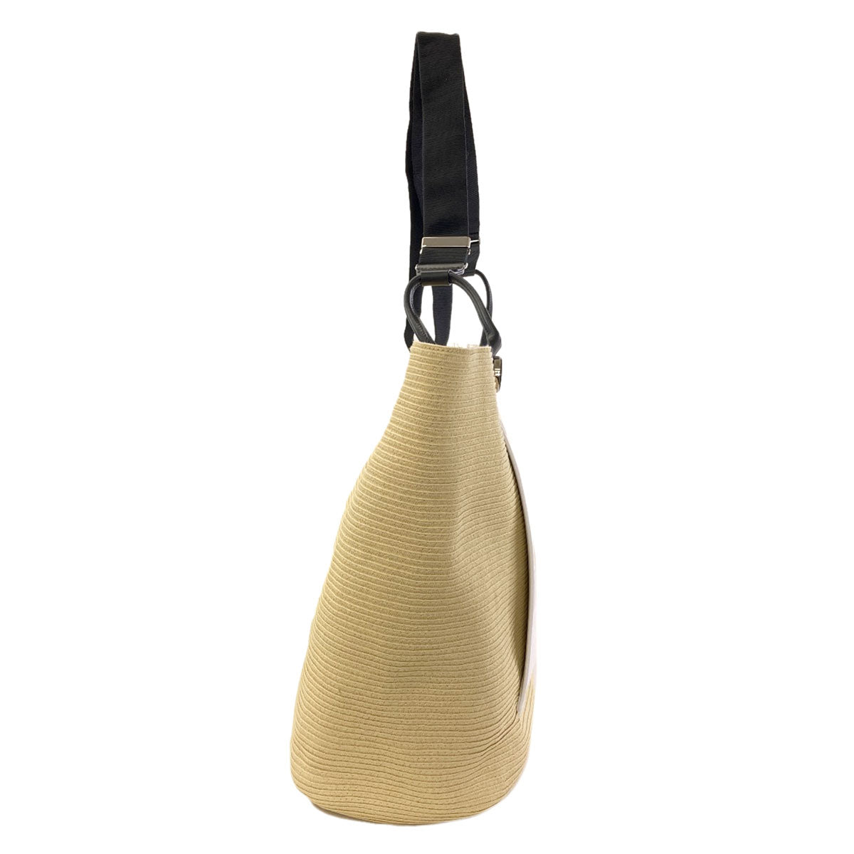 MaisonMargiela Logo patch Shoulder Bag Raffia Ladies [Used]