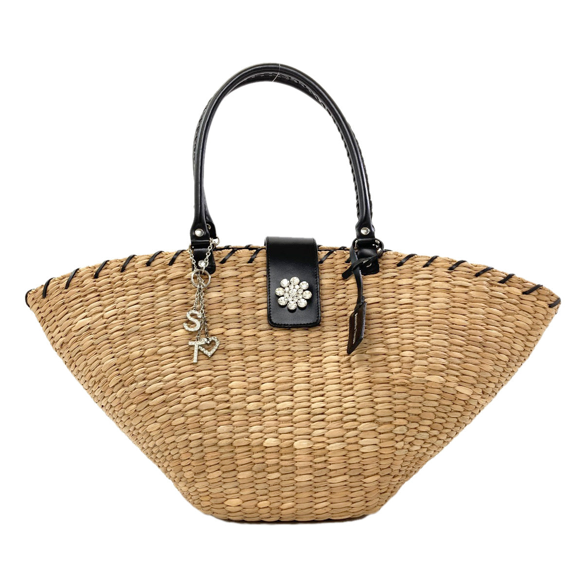 Samantha Thavasa Basket bag Tote Bag Straw Ladies [Used]