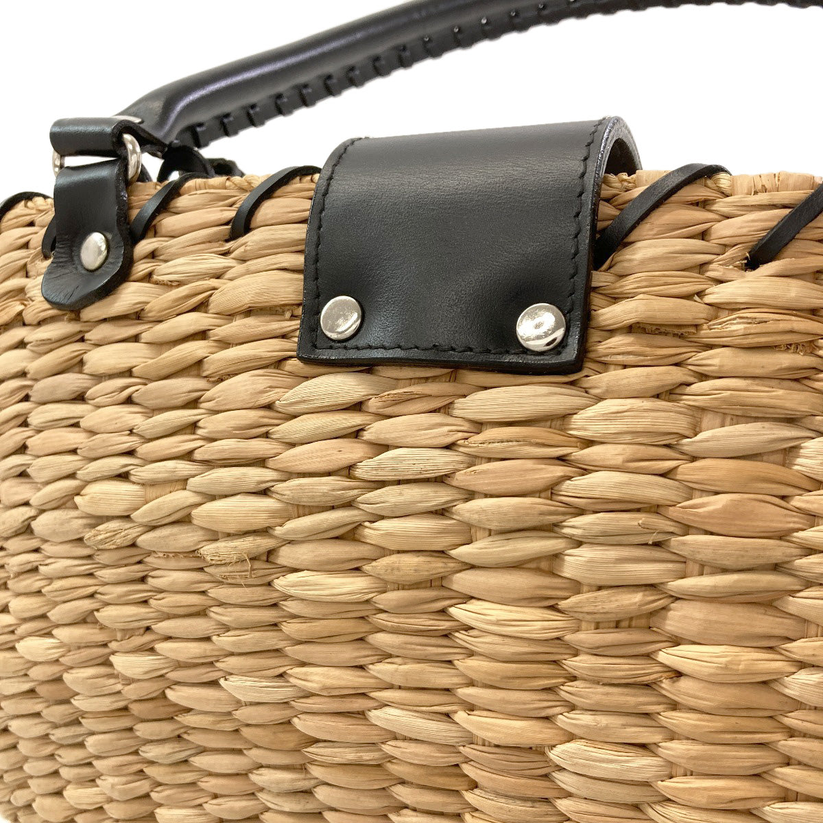 Samantha Thavasa Basket bag Tote Bag Straw Ladies [Used]