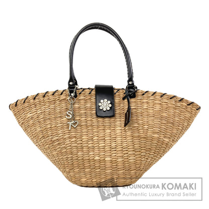 Samantha Thavasa Basket bag Tote Bag Straw Ladies [Used]