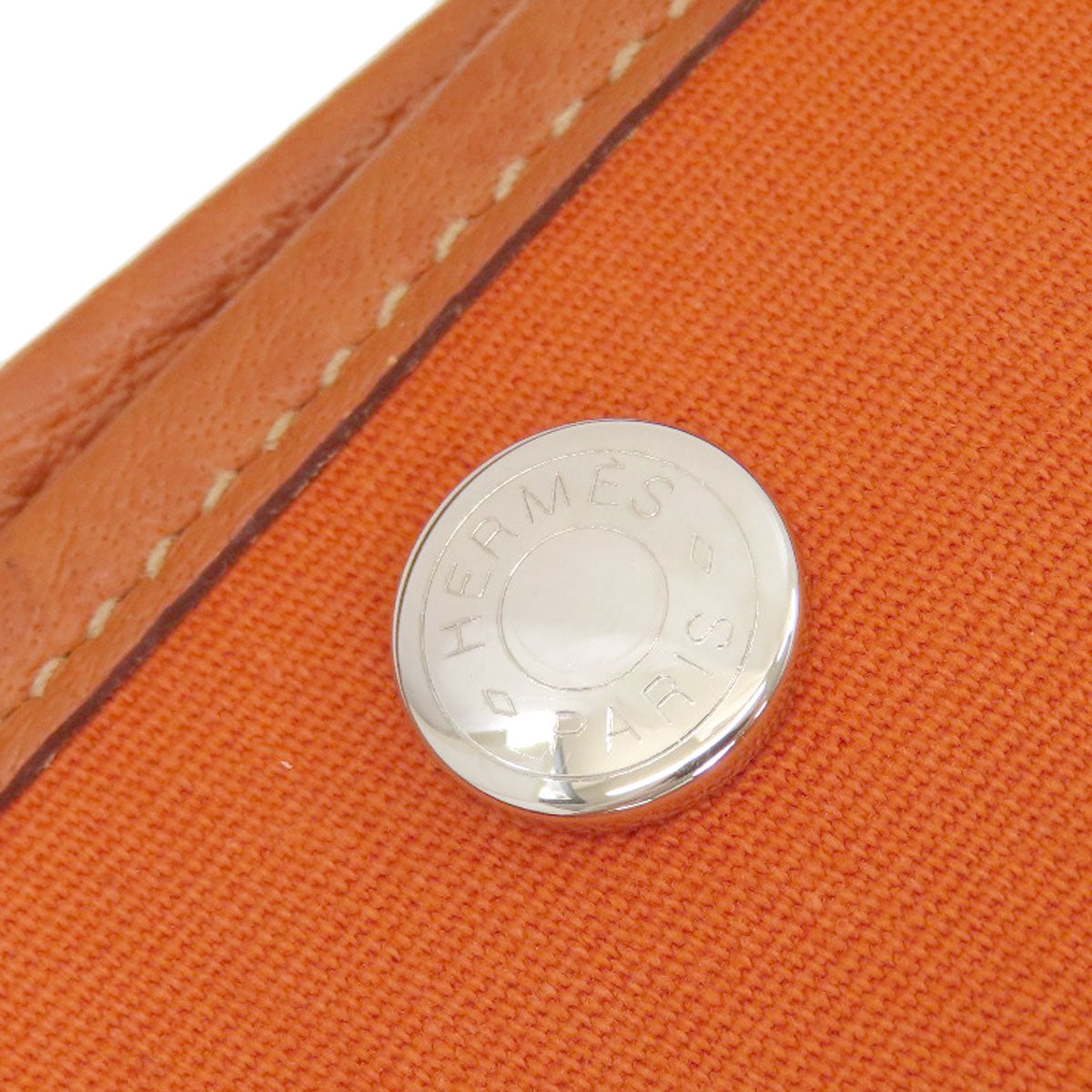 HERMES Garden Party PM Silver Hardware Tote Bag Towar Officche Ladies [Used]