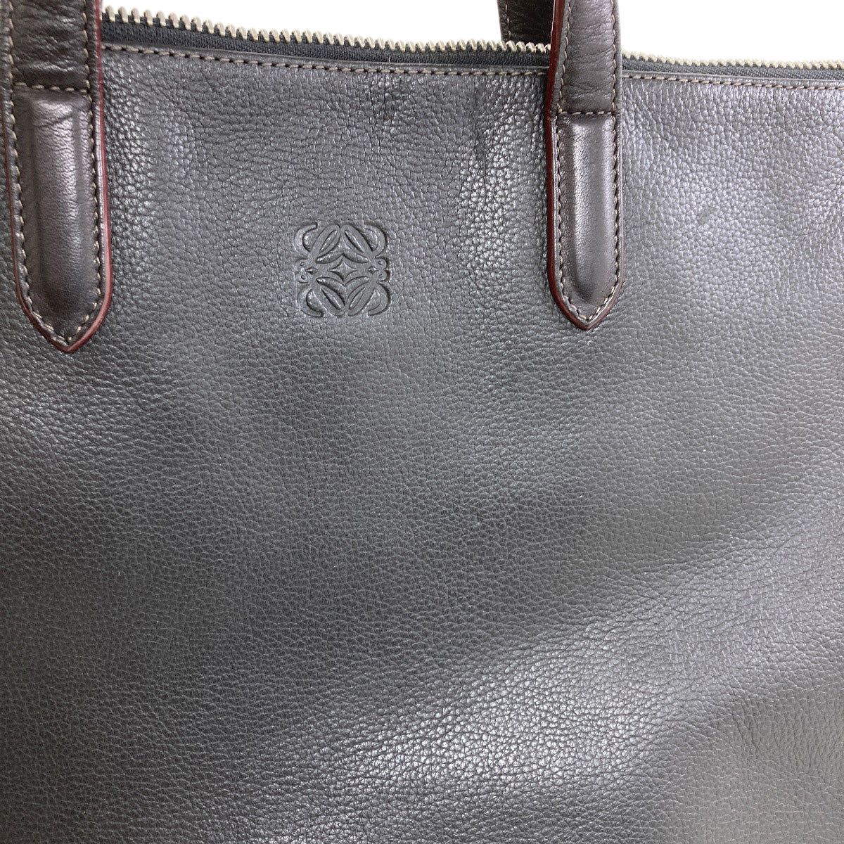 LOEWE Toledo Anagram Briefcase Business bag Leather mens [Used]