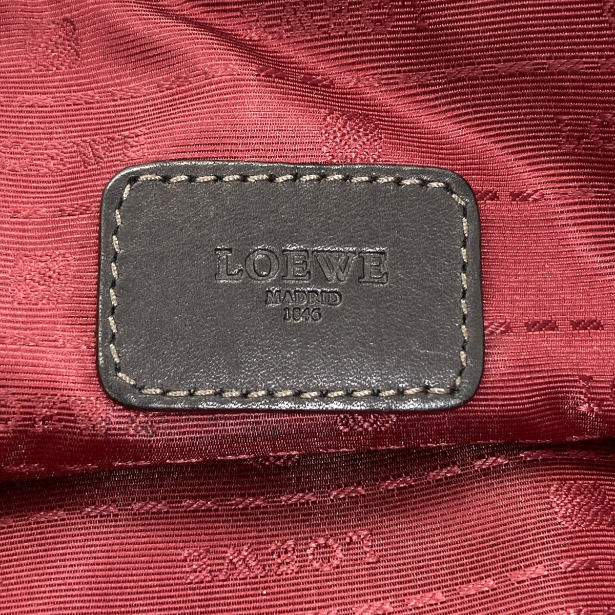 LOEWE Toledo Anagram Briefcase Business bag Leather mens [Used]