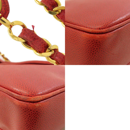 CHANEL COCO Mark GoldHardware Tote Bag Grained Calfskin Skin Ladies [Used]