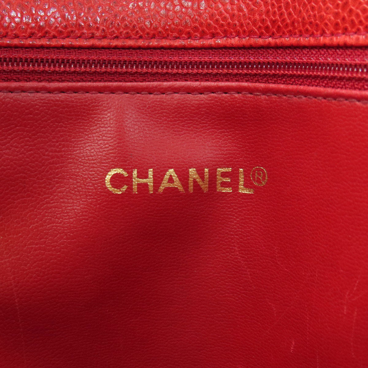 CHANEL COCO Mark GoldHardware Tote Bag Grained Calfskin Skin Ladies [Used]