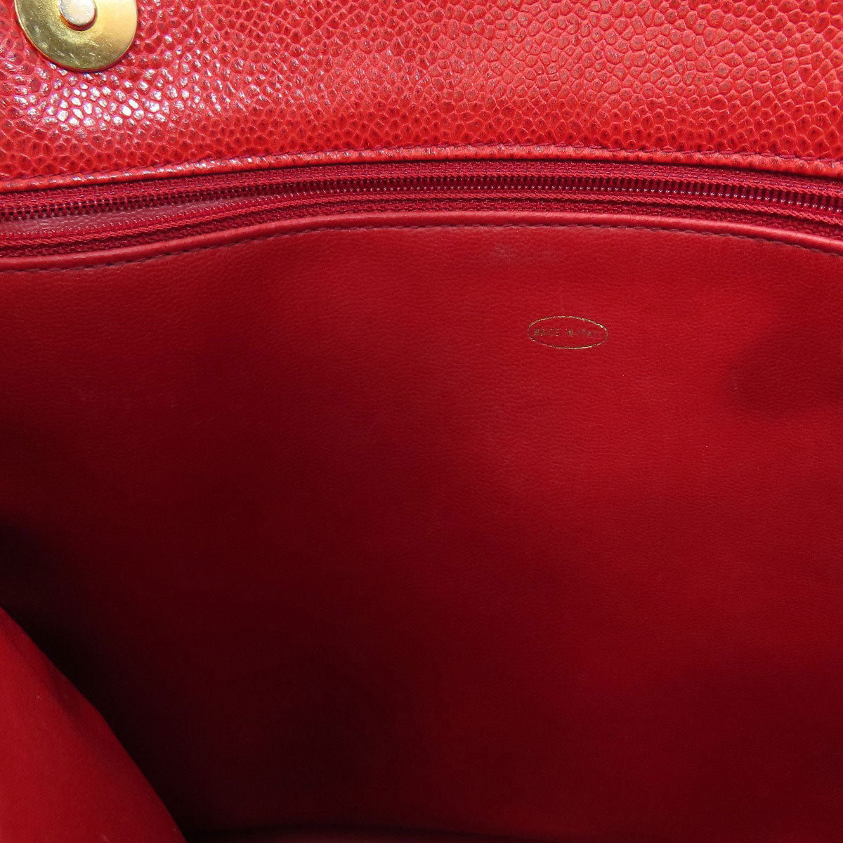 CHANEL COCO Mark GoldHardware Tote Bag Grained Calfskin Skin Ladies [Used]
