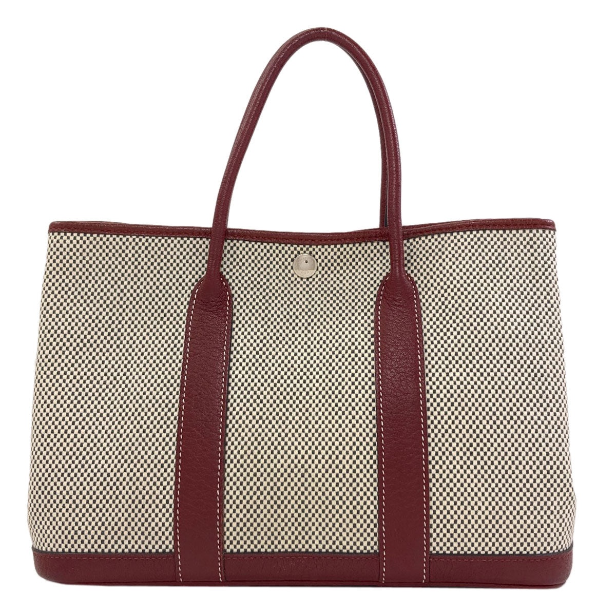 HERMES Garden Party TPM SilverHardware Handbag Tower ash Ladies [Used]