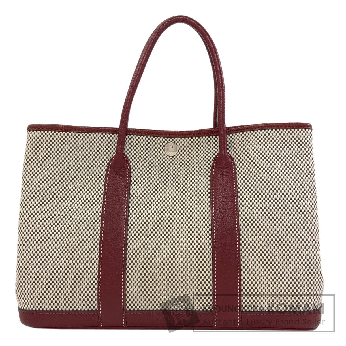 HERMES Garden Party TPM SilverHardware Handbag Tower ash Ladies [Used]