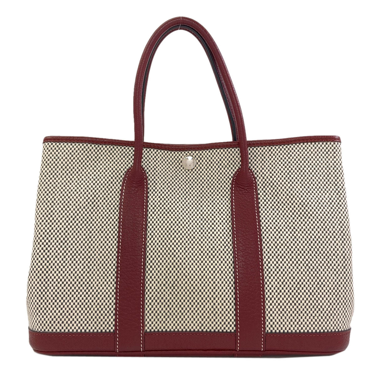 HERMES Garden Party TPM SilverHardware Handbag Tower ash Ladies [Used]