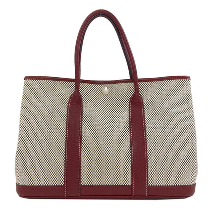 HERMES Garden Party TPM SilverHardware Handbag Tower ash Ladies [Used]