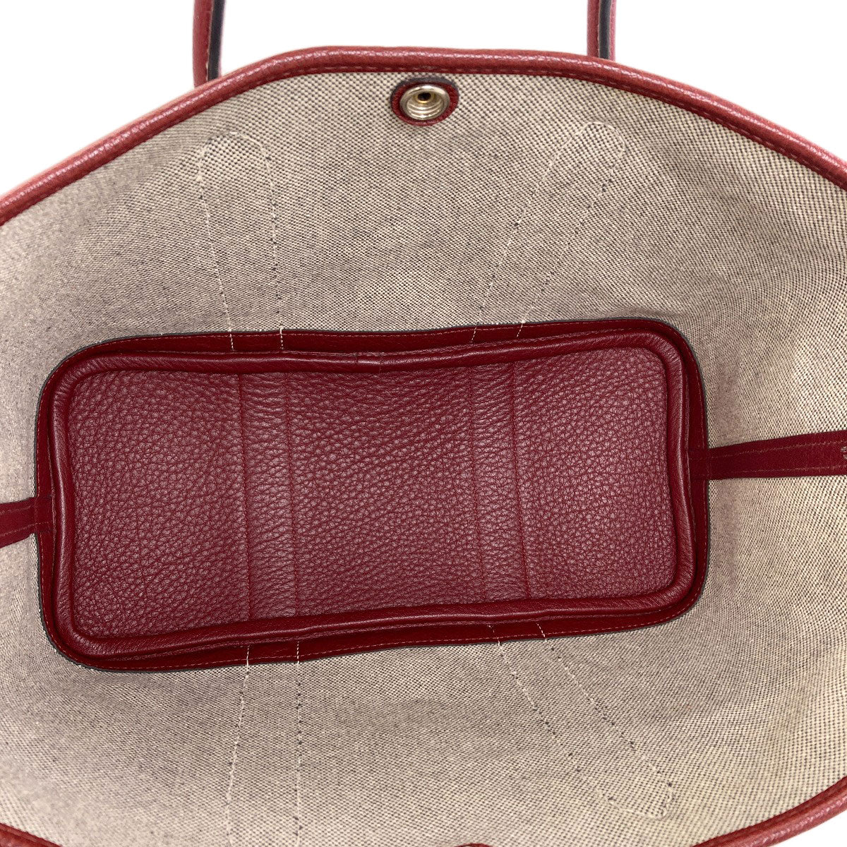 HERMES Garden Party TPM SilverHardware Handbag Tower ash Ladies [Used]