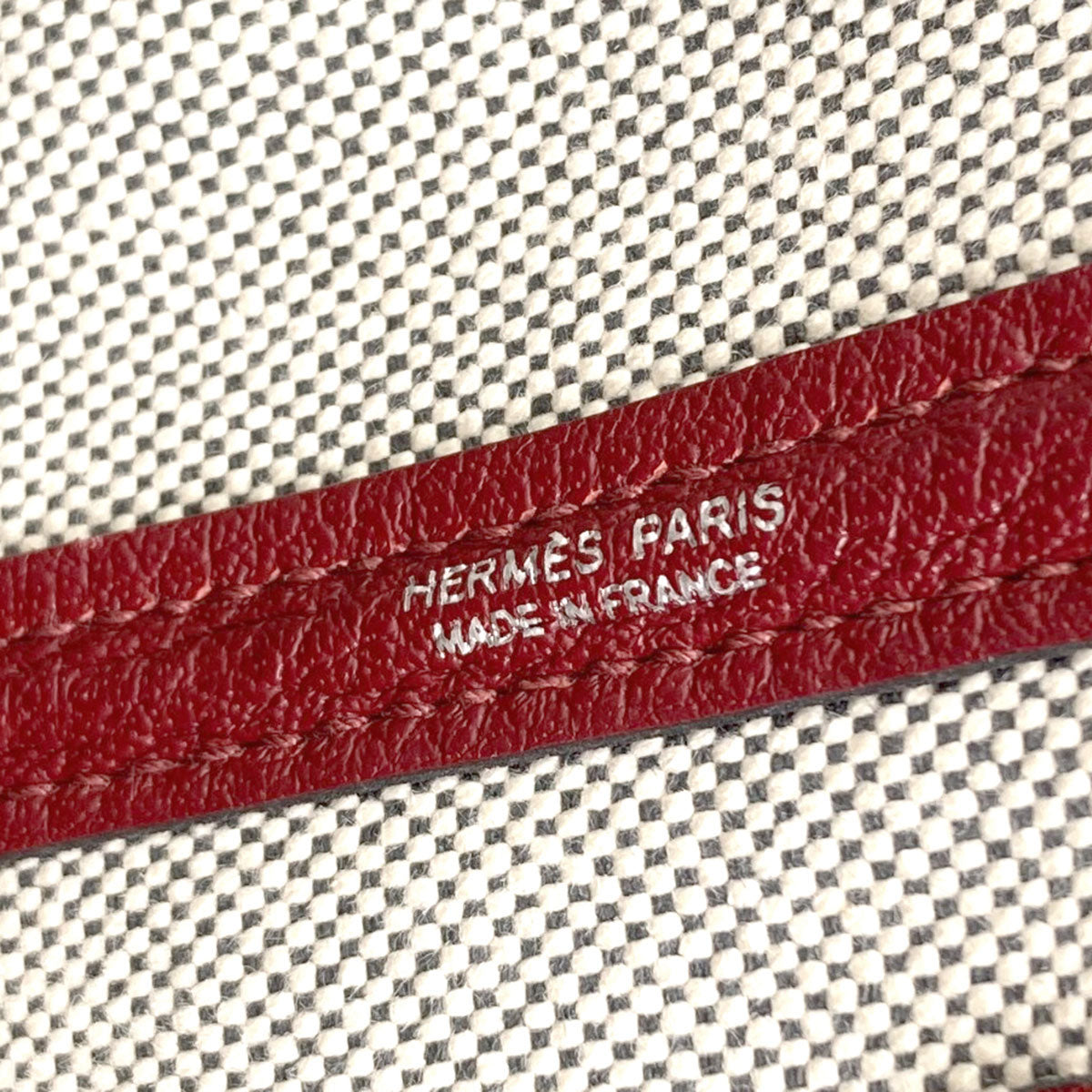 HERMES Garden Party TPM SilverHardware Handbag Tower ash Ladies [Used]