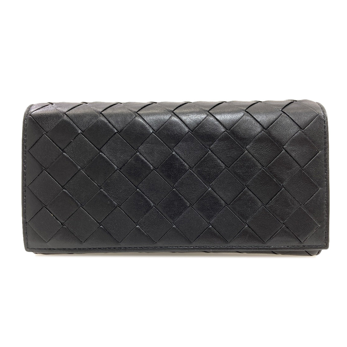 BOTTEGA VENETA Intrecciato Long wallet (with coin pocket) Leather Ladies [Used]