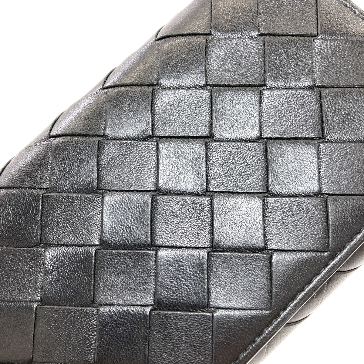 BOTTEGA VENETA Intrecciato Long wallet (with coin pocket) Leather Ladies [Used]