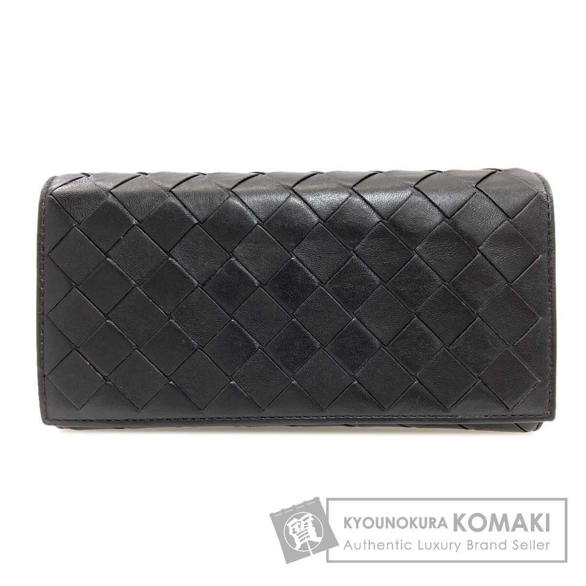 BOTTEGA VENETA Intrecciato Long wallet (with coin pocket) Leather Ladies [Used]