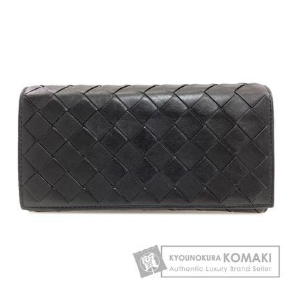 BOTTEGA VENETA Intrecciato Long wallet (with coin pocket) Leather Ladies [Used]