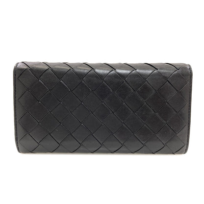 BOTTEGA VENETA Intrecciato Long wallet (with coin pocket) Leather Ladies [Used]