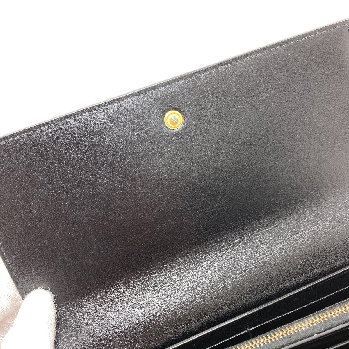 BOTTEGA VENETA Intrecciato Long wallet (with coin pocket) Leather Ladies [Used]
