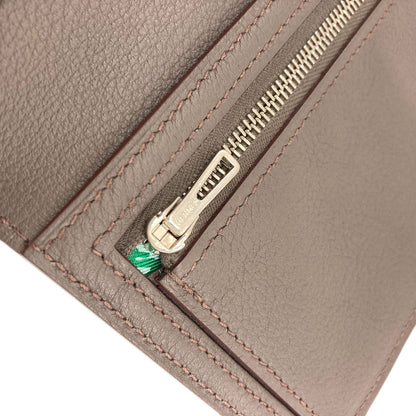 HERMES Citizen Twill Long Etan SilverHardware Long wallet (with coin pocket) Evercolor Ladies [Used]