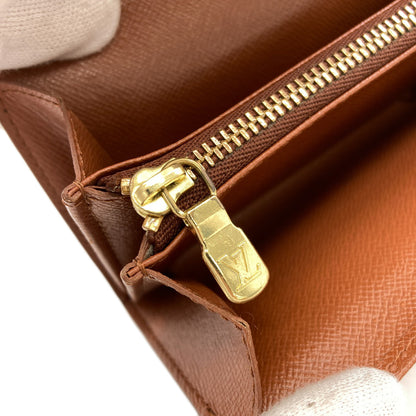 LOUIS VUITTON M61735 Portonet Zip Bifold Wallet with Coin Pocket Monogram canvas Ladies [Used]