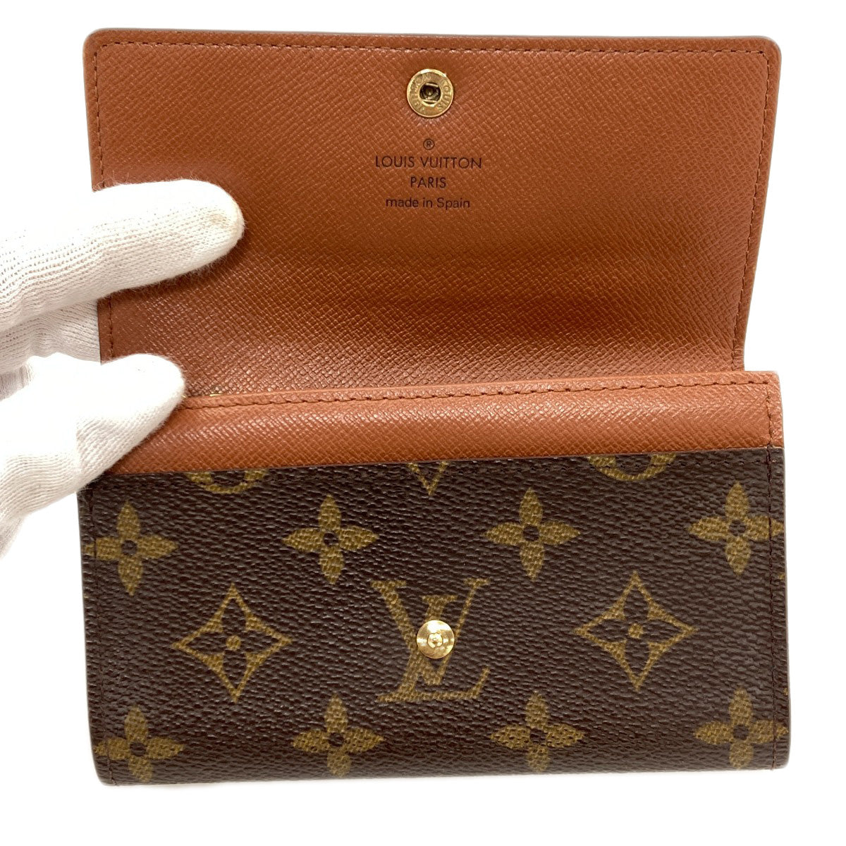 LOUIS VUITTON M61735 Portonet Zip Bifold Wallet with Coin Pocket Monogram canvas Ladies [Used]
