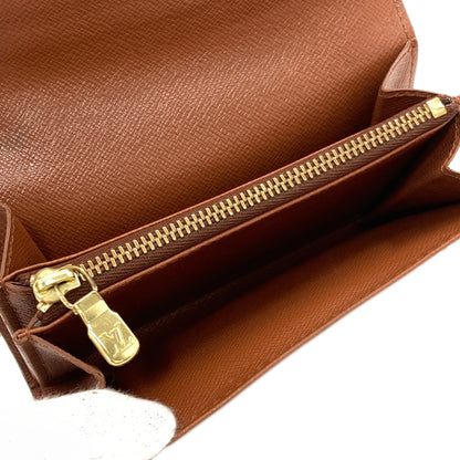 LOUIS VUITTON M61735 Portonet Zip Bifold Wallet with Coin Pocket Monogram canvas Ladies [Used]