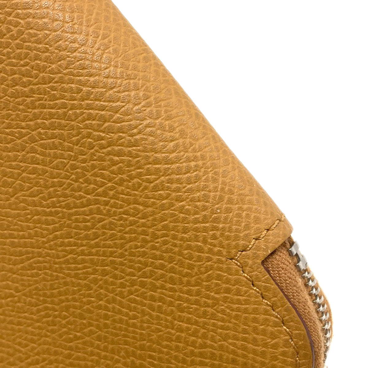 HERMES Azap Silkin Compact SilverHardware Bifold Wallet with Coin Pocket Epsom Ladies [Used]