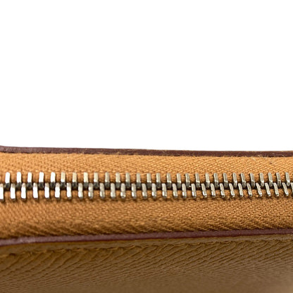 HERMES Azap Silkin Compact SilverHardware Bifold Wallet with Coin Pocket Epsom Ladies [Used]