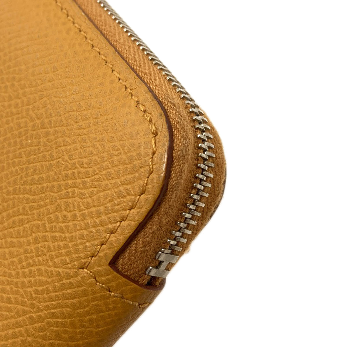 HERMES Azap Silkin Compact SilverHardware Bifold Wallet with Coin Pocket Epsom Ladies [Used]