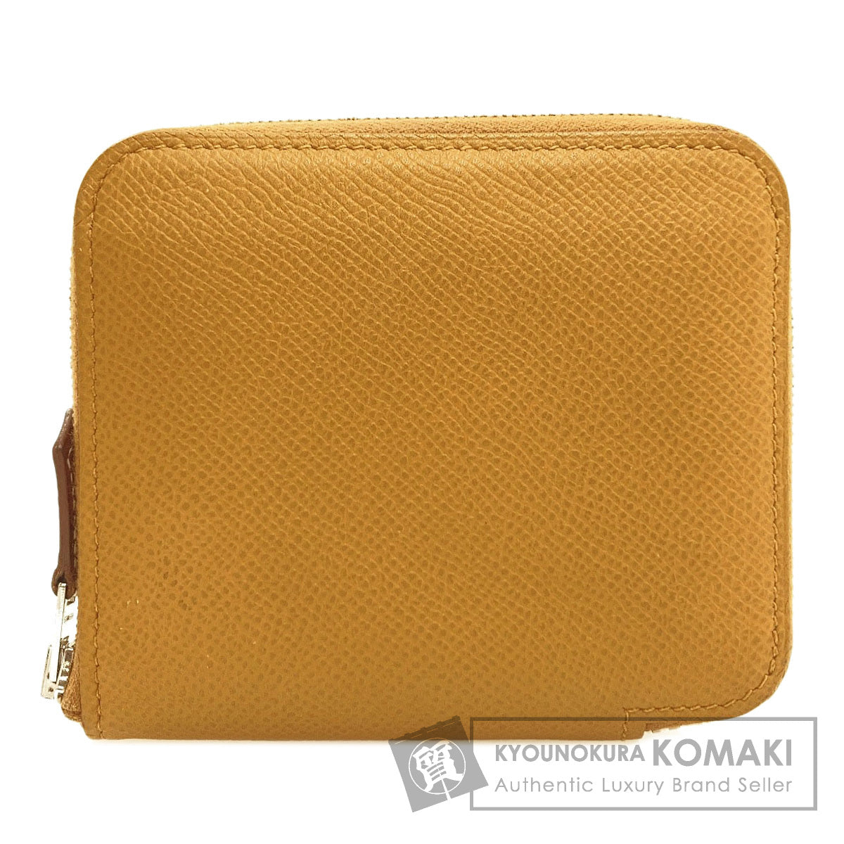 HERMES Azap Silkin Compact SilverHardware Bifold Wallet with Coin Pocket Epsom Ladies [Used]