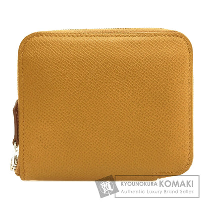 HERMES Azap Silkin Compact SilverHardware Bifold Wallet with Coin Pocket Epsom Ladies [Used]