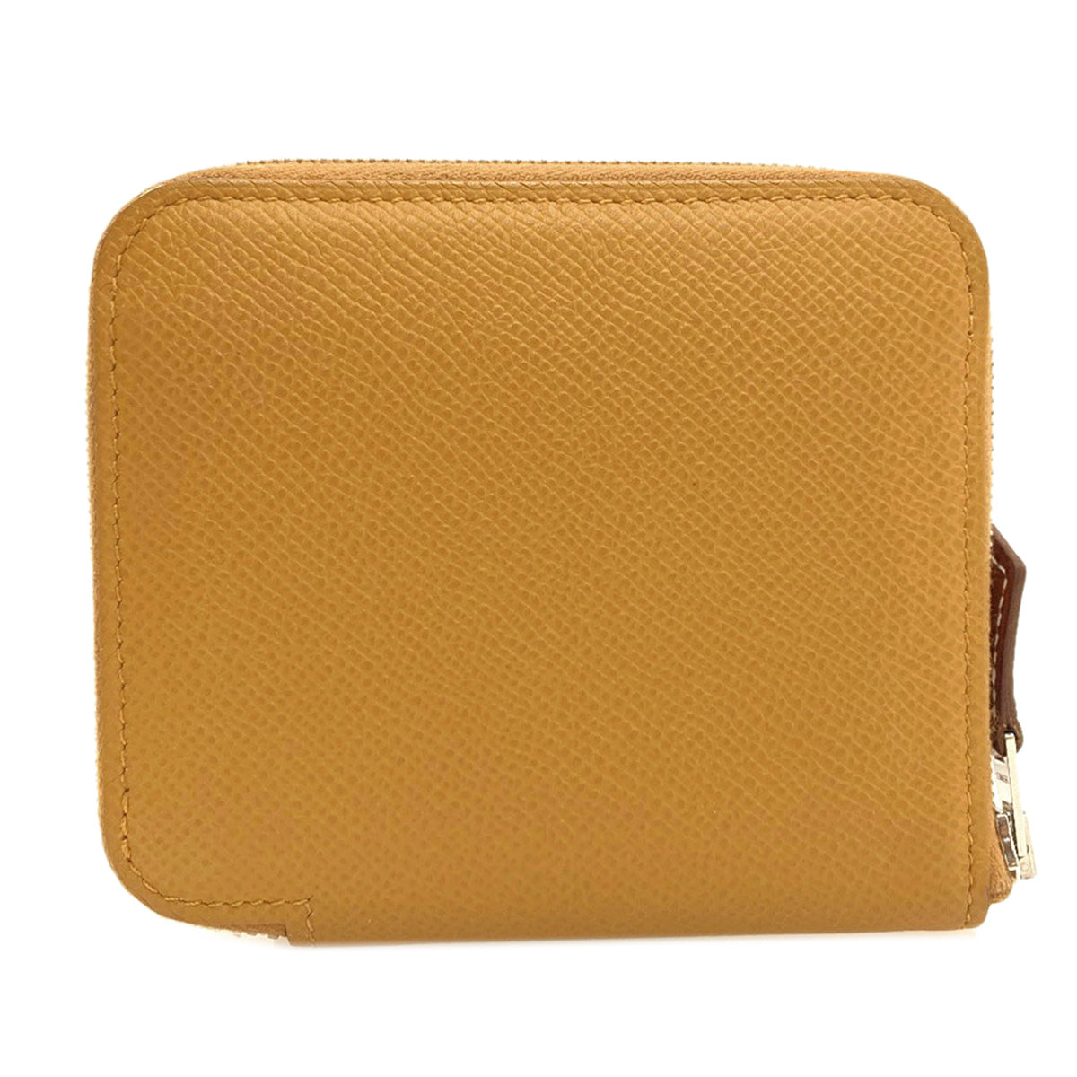 HERMES Azap Silkin Compact SilverHardware Bifold Wallet with Coin Pocket Epsom Ladies [Used]