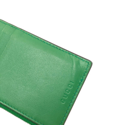 GUCCI 451184 Embossing Card Case Leather Ladies [Used]