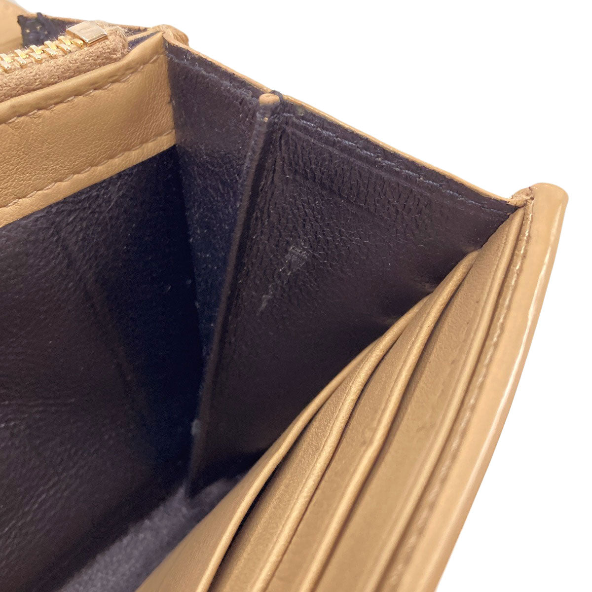 SAINT LAURENT Cassandra Long wallet (with coin pocket) Leather Ladies [Used]