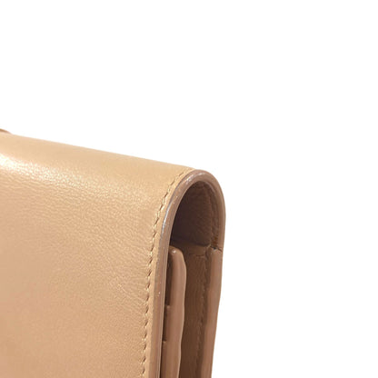 SAINT LAURENT Cassandra Long wallet (with coin pocket) Leather Ladies [Used]