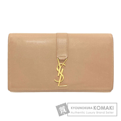SAINT LAURENT Cassandra Long wallet (with coin pocket) Leather Ladies [Used]