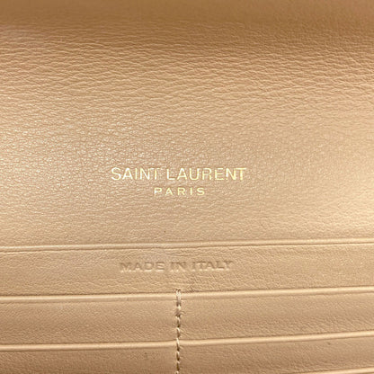 SAINT LAURENT Cassandra Long wallet (with coin pocket) Leather Ladies [Used]