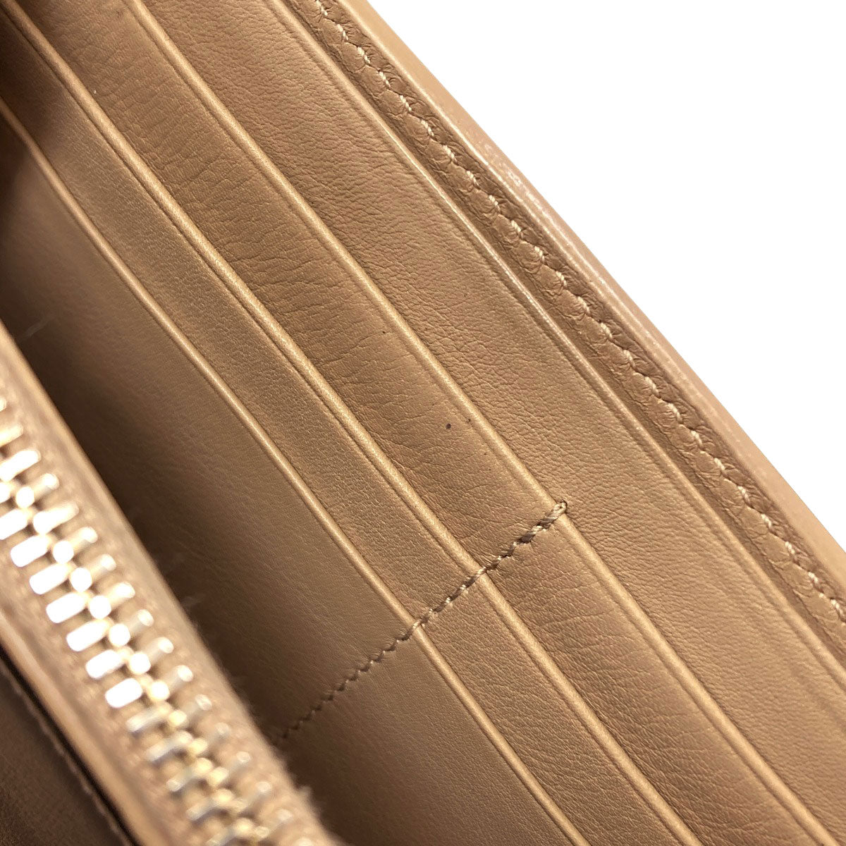 SAINT LAURENT Cassandra Long wallet (with coin pocket) Leather Ladies [Used]