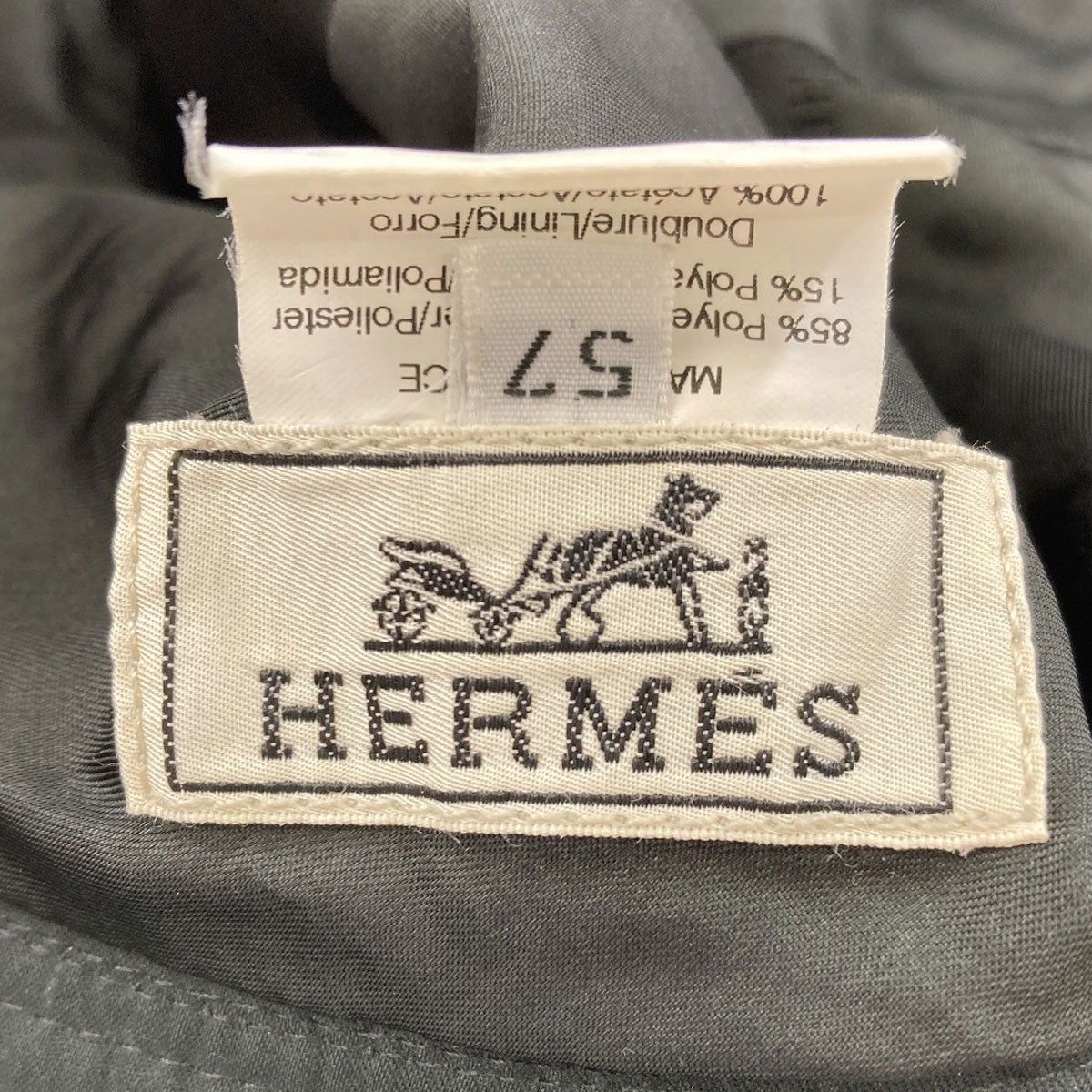 HERMES Bucket hat hat Polyester mens [Used]