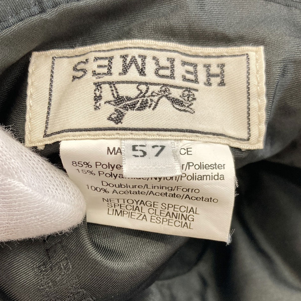 HERMES Bucket hat hat Polyester mens [Used]