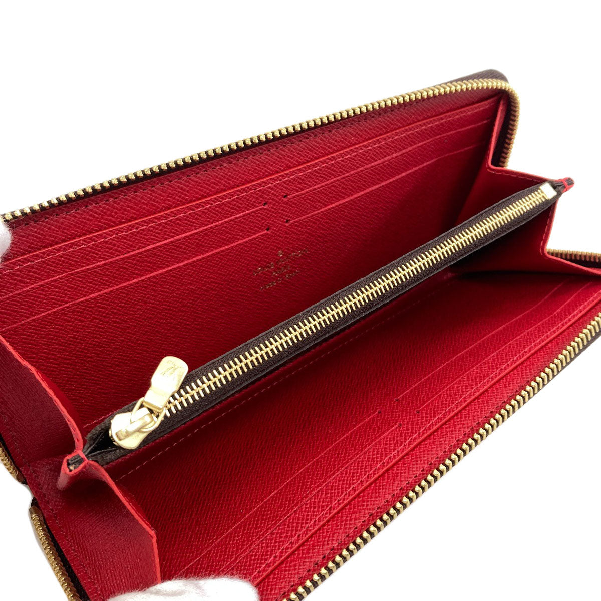 LOUIS VUITTON N60534 Portefeiulle・Clemence Long wallet (with coin pocket) Damier canvas Ladies [Used]