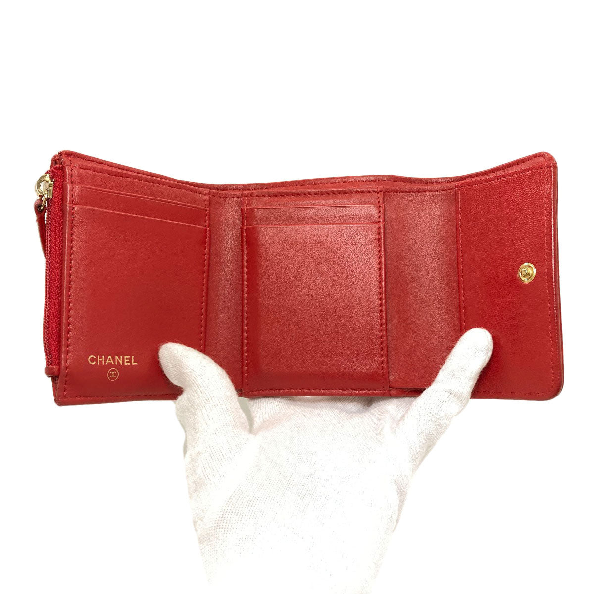 CHANEL Chanel 19 Small Flap Wallet Bifold Wallet with Coin Pocket Lambskin Ladies [Used]