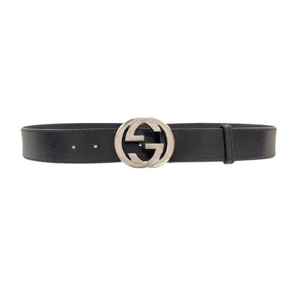 GUCCI 114984 Interlocking G belt Leather mens [Used]