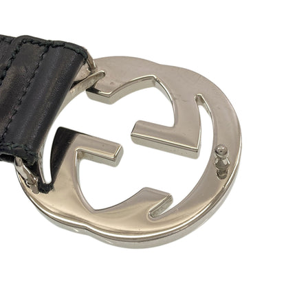 GUCCI 114984 Interlocking G belt Leather mens [Used]