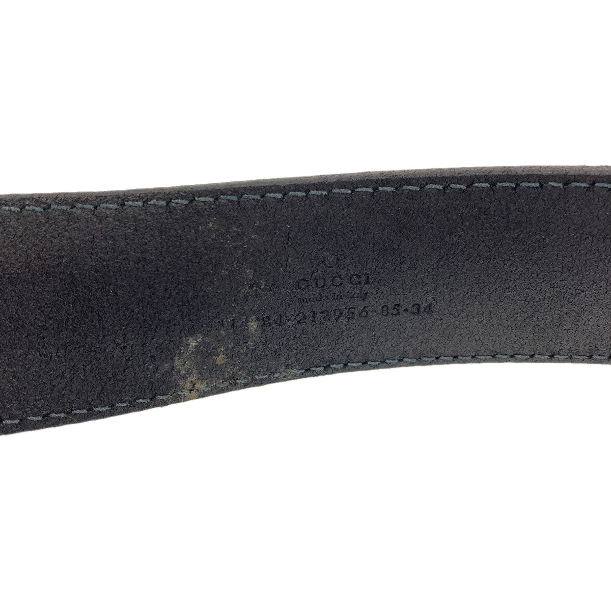 GUCCI 114984 Interlocking G belt Leather mens [Used]