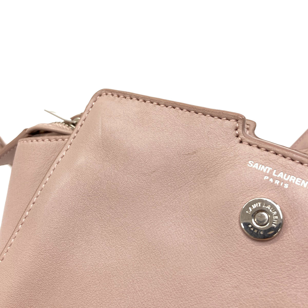 SAINT LAURENT toy cabas Shoulder Bag Leather Ladies [Used]